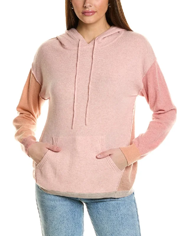 Collaboration Kayla Colorblocked Cashmere Hoodie