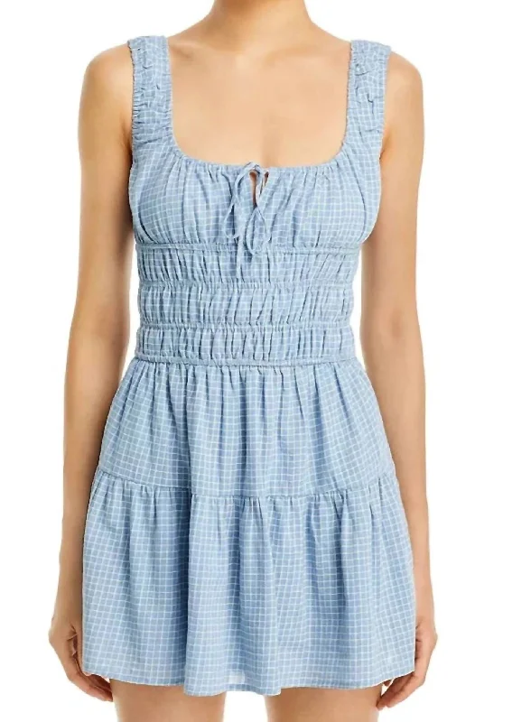 Salt Mini Dress In Chambray