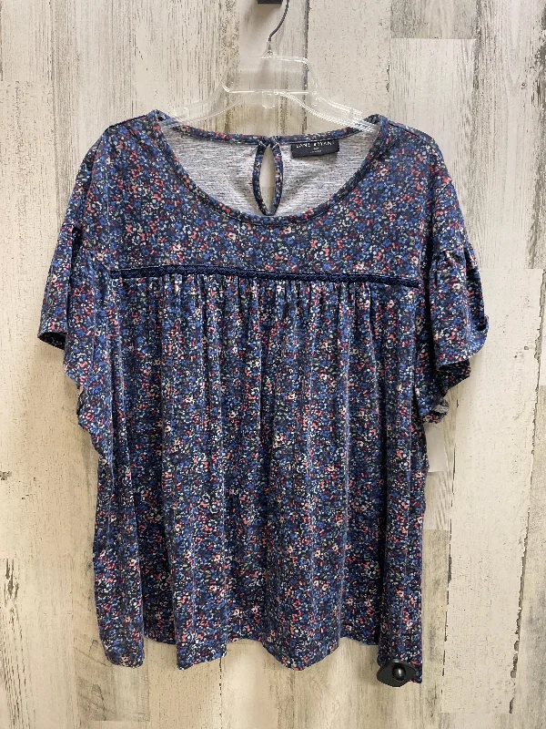 Top Short Sleeve By Lane Bryant In Multi-colored, Size: 3x