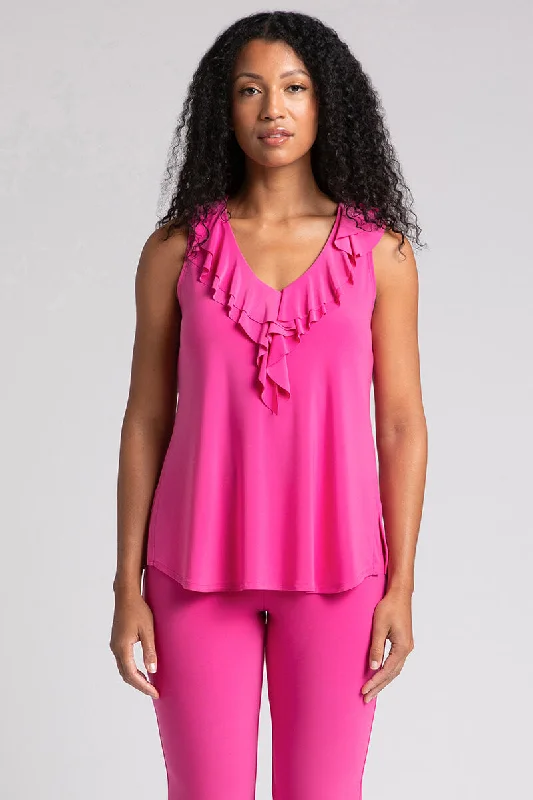 Flutter Sleeveless Top | Peony