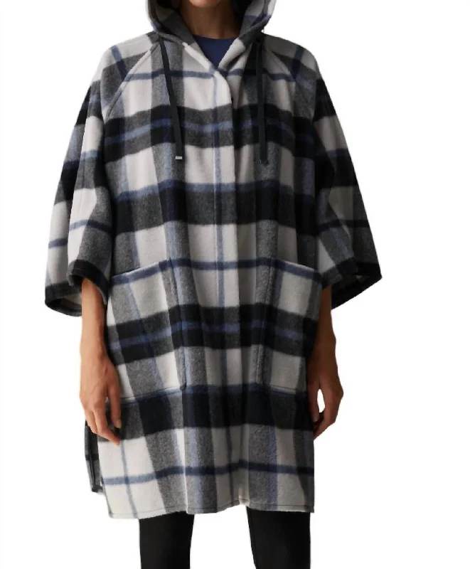 Women's Anke Coat In Plaid