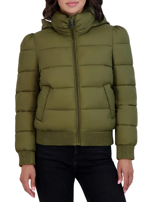 Womens Cold Weather Hooded Puffer Jacket