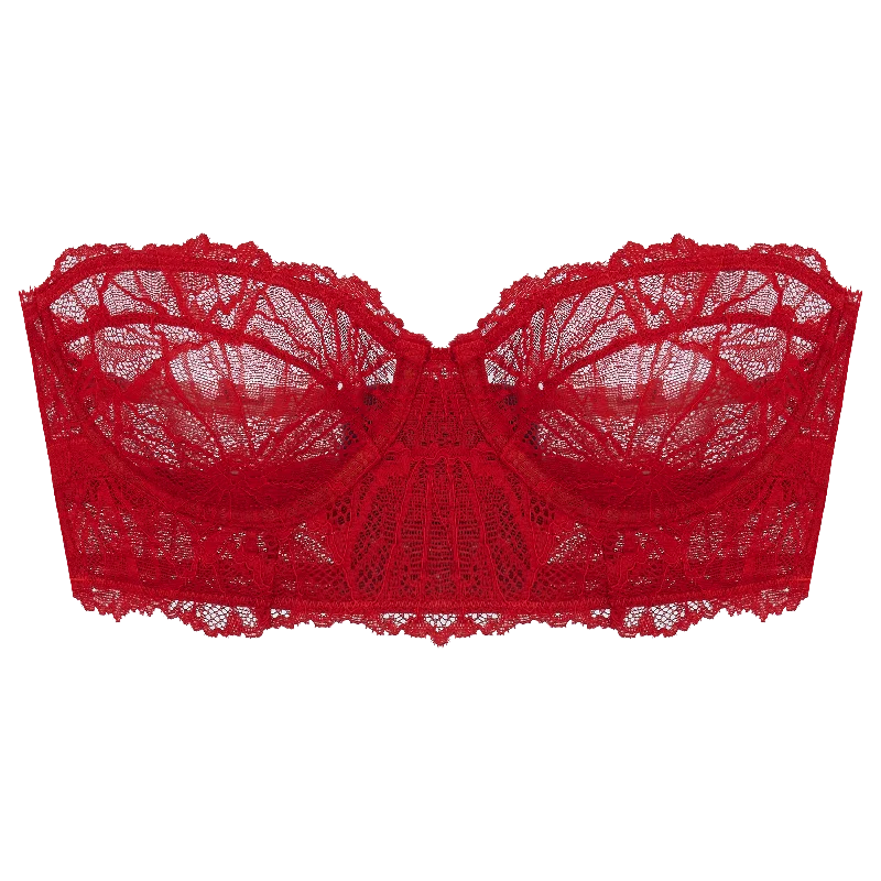 Constance Graphic Lace Strapless Bra