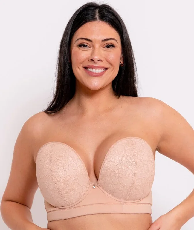 Curvy Kate Hey Girls Superplunge Strapless Bra - Latte