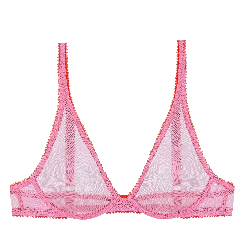 Elsie Clean Tulle Plunge Bra