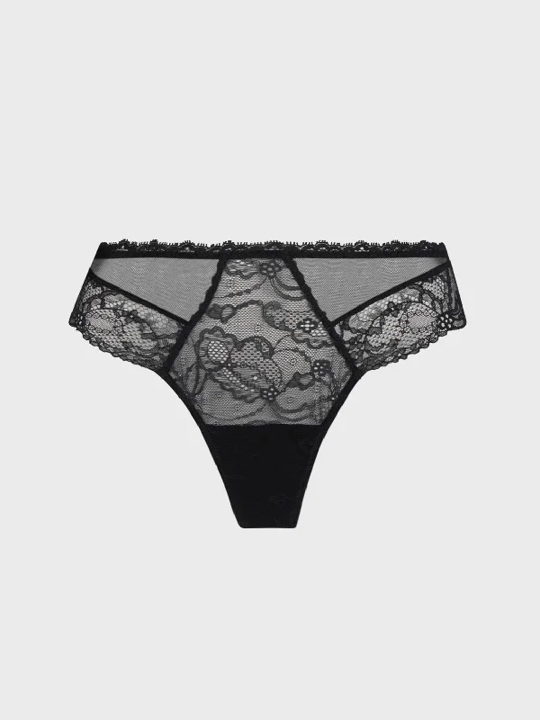 Feerie Couture Thong - Noir