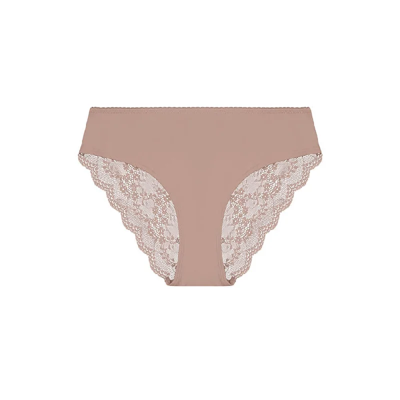 Sweetpea Lace Bum Bikini Brief - Frappe