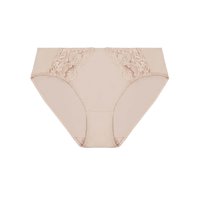 Lace Midi Brief - Almond