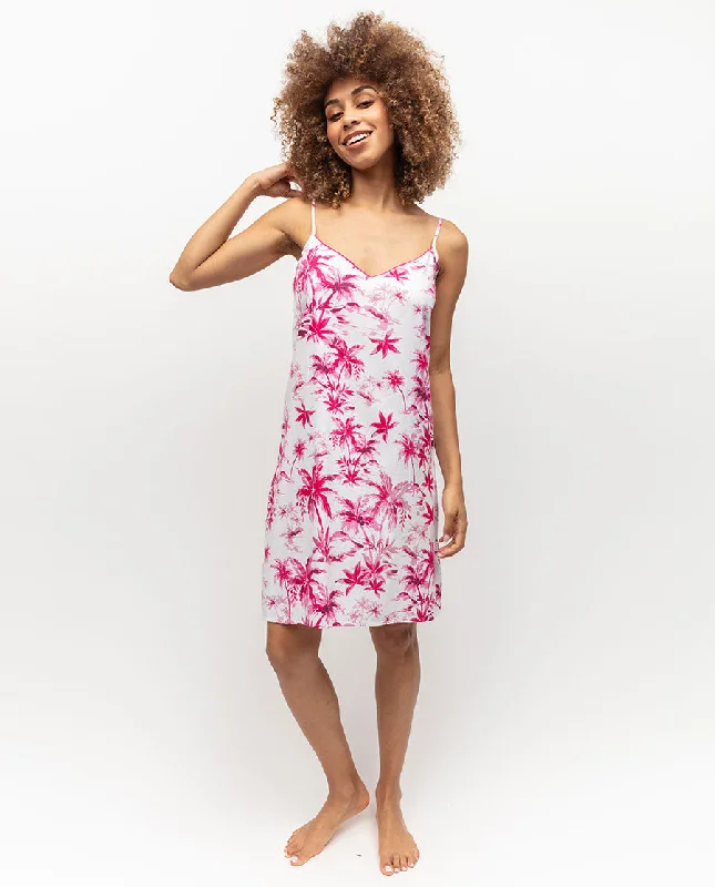 Hailey Palm Print Short Nightdress